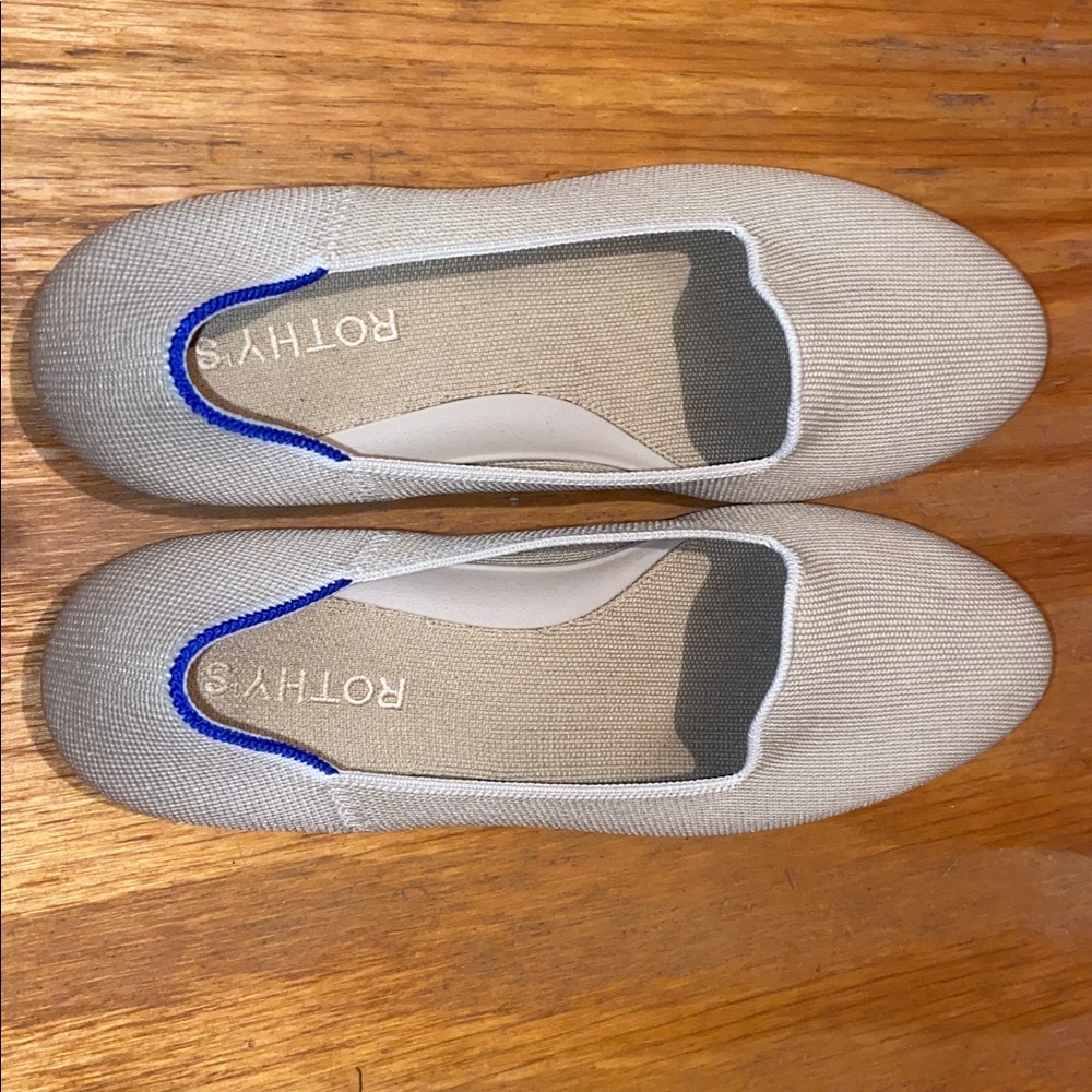 Rothy's Bone-Color Knit Flats